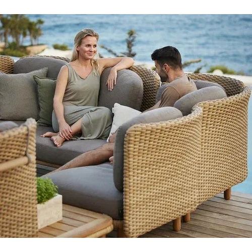 Arch 3-seater sofa w/ low arm/backrest &amp; chaise lounge (3)