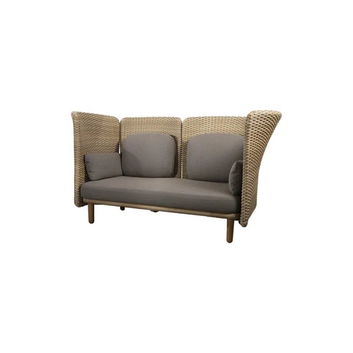 Arch 2-seater sofa w/ high arm/backrest