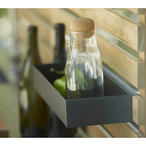 Drop teak wall for single kitchen module